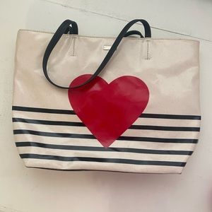 RED HEART KATE SPADE BAG TOTE